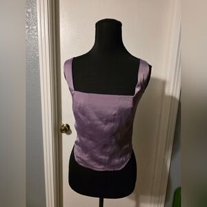 Wild Fable Purple Crop Top Size L